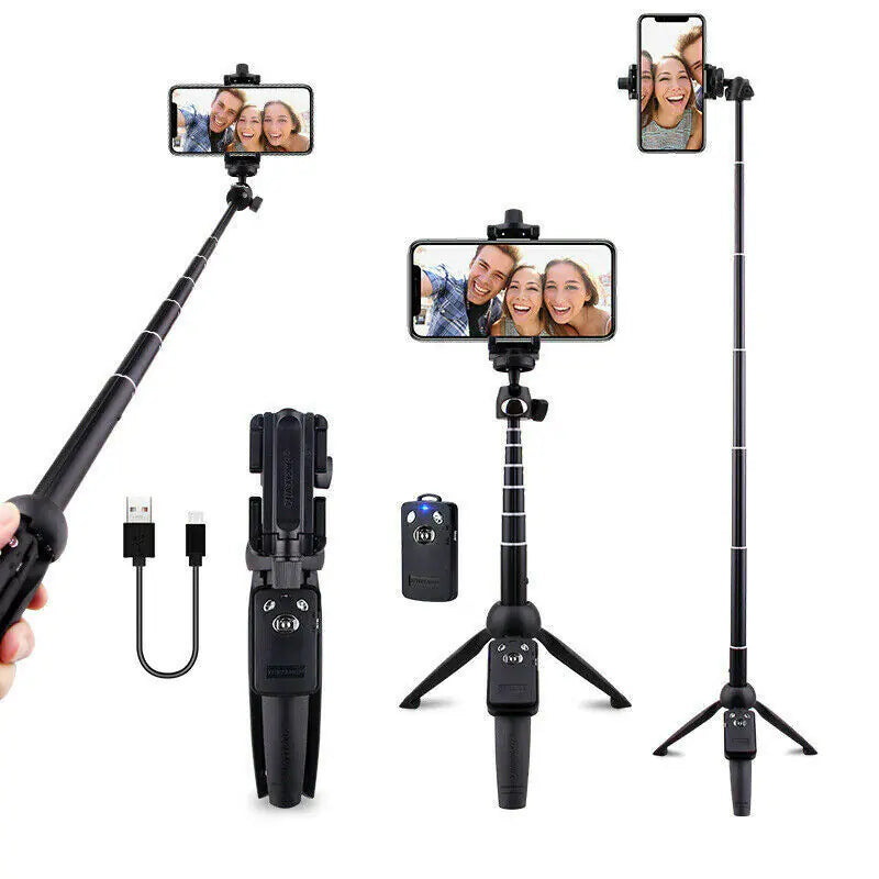 Selfie Stick Tripod 40" Bluetooth Remote Portable for iPhone and Android Phones