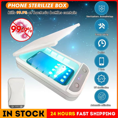 UV Light Phone Sterilizer Box Jewelry Phones Cleaner